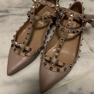 Valentino rockstud caged ballet flats authentic